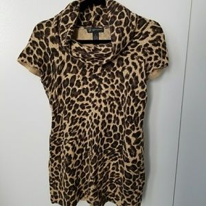 INC Petite angora cowl neck sweater